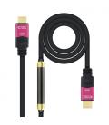 Nanocable 10.15.3725 cable HDMI 25 m HDMI tipo A (Estándar) Negro, Rosa - Imagen 3