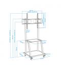 TooQ Soporte de suelo para pantallas (monitor / plasma / LCD / LED) 37" - 100" - Imagen 11