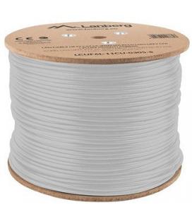 BOBINA CAT.6A LANBERG FTP RJ45 SOLIDO COBRE LSZH CPR FLUKE TESTE AWG24 305M GRIS - Imagen 1