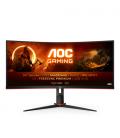 MONITOR LED 34" AOC CU34G2X/BK CURVO NEGRO