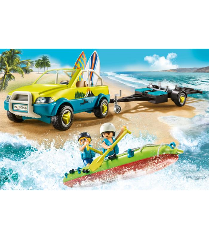 Playmobil 70436 Family Fun coche de playa con canoa - Juguetes Today