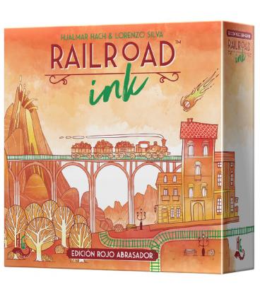 Juego de mesa railroad ink: edicion rojo abrasador pegi 8 - Imagen 1