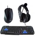 Pack gaming 3go combodrileh2/ teclado + ratón + auriculares - Imagen 1