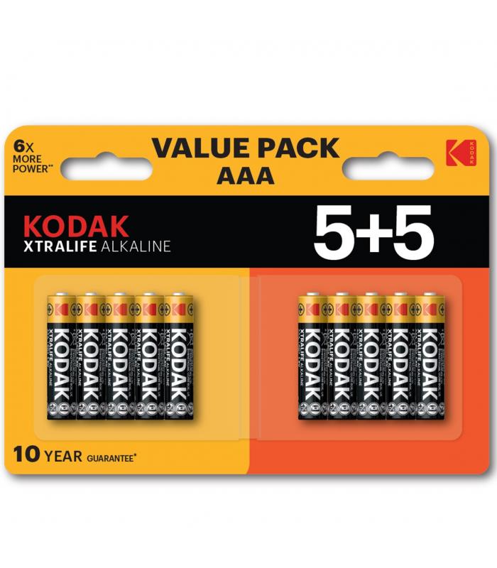 Pila Alcalina Kodak Xtralife 6LR61 9V, Pilas alcalinas