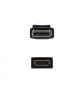 Nanocable Cable Conversor DISPLAYPORT a HDMI, DP/M - HDMI/M, Negro, 1 m - Imagen 3