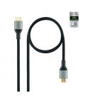 Nanocable Cable HDMI 2.1 Certificado ULTRA HIGH SPEED A/M-A/M, Negro, 1 m - Imagen 1