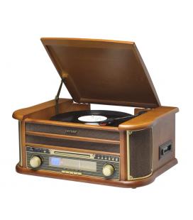 Tocadiscos retro denver mcr - 50mk3 - usb - aux - radio - cd - casete - Imagen 1