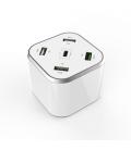 Cargador de Mesa Aisens ASCH-5PQC-W/ 1xUSB Tipo-C/ 4x USB/ 48W