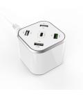 Cargador de Mesa Aisens ASCH-5PQC-W/ 1xUSB Tipo-C/ 4x USB/ 48W