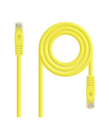 Nanocable Cable Red Latiguillo RJ45 LSZH CAT.6A UTP AWG24, Amarillo, 25 cm - Imagen 1