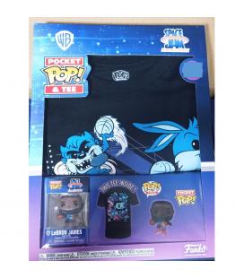 Pop & tee space jam looney tunes lebron james funko + camiseta talla xl - Imagen 1