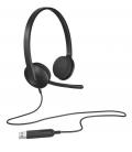 AURICULARES LOGITECH H340 NEGRO MICROFONO ALAMBRICO USB - Imagen 20