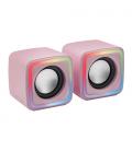 MARS GAMING Altavoces MSCUBE Premium 8W Pink