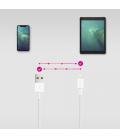 Nanocable Cable Lightning a USB-A, Lightning/M -USB A/M, Blanco, 50 cm - Imagen 4