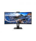 Monitor Profesional Ultrapanorámico Curvo Philips 346P1CRH 34"/ WQHD/ Webcam/ Multimedia/ Negro