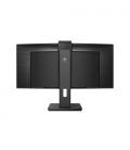 Monitor Profesional Ultrapanorámico Curvo Philips 346P1CRH 34"/ WQHD/ Webcam/ Multimedia/ Negro