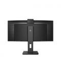 Monitor Profesional Ultrapanorámico Curvo Philips 346P1CRH 34"/ WQHD/ Webcam/ Multimedia/ Negro