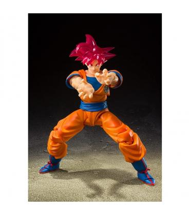 Figura tamashii nations dragon ball super goku super saiyan dios sh figuarts feria barcelona 2021 - Imagen 1