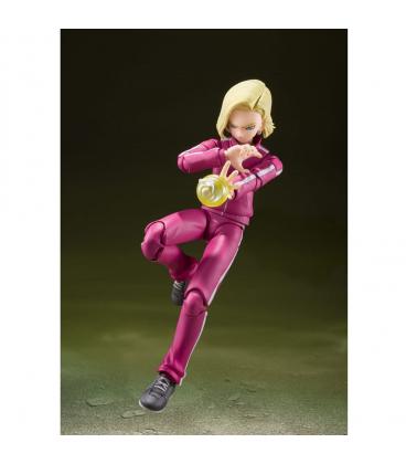 Figura tamashii nations dragon ball super androide 18 sh figuarts action figure - Imagen 1