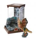 Figura the noble collection jurassic park dilophosaurus bendyfig diorama - Imagen 1