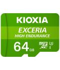 Tarjeta memoria micro secure digital sd kioxia 64gb exceria high endurance uhs - i c10 r98 con adaptador - Imagen 2