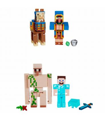 Pack 2 figuras mattel minecraft surtido - Imagen 1