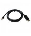 Cable mini displayport 3go cmdpdp-2m/ mini displayport macho - displayport macho/ 2m/ negro - Imagen 2