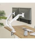 SOPORTE DE MESA TV TOOQ 17-32" 2 PANTALLAS BLANCO