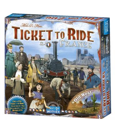 Juego de mesa aventureros al tren francia (+ el viejo oeste) pegi 8 - Imagen 1