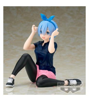 Figura banpresto re zero starting life in another world relax time rem training - Imagen 1