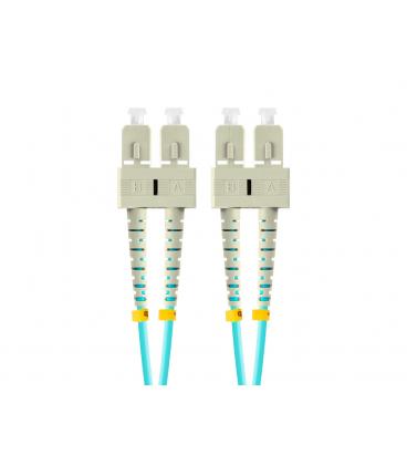 LATIGUILLO FIBRA 1M LANBERG MULTI SC/UPC-SC/UPC DUPLEX OM3 50/125 LSZH AZUL