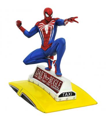 Figura diamond select toys marvel gallery spiderman en taxi diorama