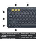 Logitech K380 Multi-Device teclado Bluetooth QWERTY Español Gris