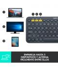 Logitech K380 Multi-Device teclado Bluetooth QWERTY Español Gris