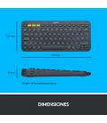 Logitech K380 Multi-Device teclado Bluetooth QWERTY Español Gris