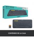 Logitech K380 Multi-Device teclado Bluetooth QWERTY Español Gris