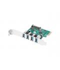 Tarjeta pci express lanberg x1 a 4x usb tipo a 3.1 gen1 low profile