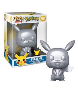 Funko pop jumbo pokemon s6 pikachu plateado efecto metalico 10pulgadas edicion especial exclusivo 59873