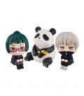 Pack 3 figuras megahouse look up jujutsu kaisen maki toge panda gift set