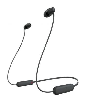 Auriculares inalámbrico intrauditivos sony wi-c100/ con micrófono/ bluetooth/ negros