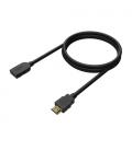 Cable Alargador HDMI Aisens A120-0545/ HDMI Macho - HDMI Hembra/ 2m/ Negro