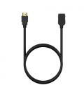 Cable Alargador HDMI Aisens A120-0545/ HDMI Macho - HDMI Hembra/ 2m/ Negro