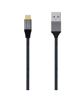 Cable USB 3.1 Aisens A107-0631/ USB Tipo-C Macho - USB Macho/ 1m/ Gris