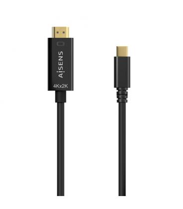 Cable Conversor HDMI 4K Aisens A109-0623/ USB Tipo-C Macho - HDMI Macho/ 80cm/ Negro