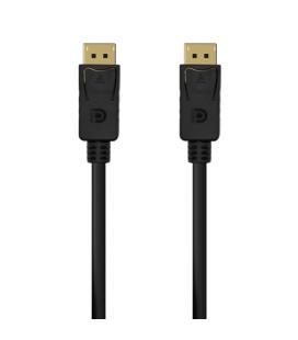 Cable Displayport 1.2 4K Aisens A124-0548/ Displayport Macho - Displayport Macho/ 50cm/ Negro