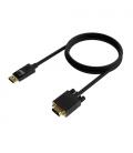 Cable Conversor Aisens A125-0552/ Displayport Macho - VGA Macho/ 1m/ Negro