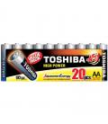 Pack de 20 pilas aa toshiba r6atpack20/ 1.5v/ alcalinas