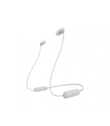 Auriculares Inalámbrico Intrauditivos Sony WI-C100/ con Micrófono/ Bluetooth/ Blancos