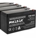 Batería phasak phb 1209 compatible con sai/ups phasak según especificaciones