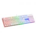 Teclado Gaming Mecánico Mars Gaming MK422WBES/ Blanco/ Switch Mecánico Azul 